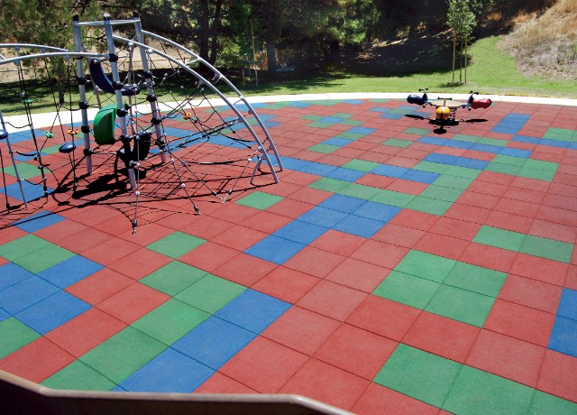 Playground tiles in Park